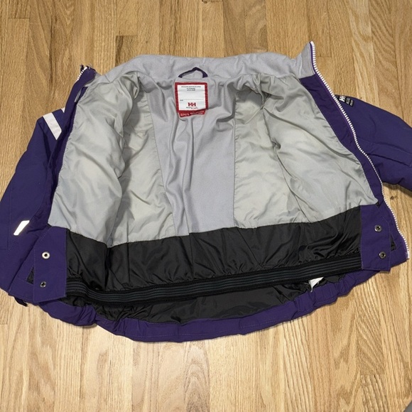 Helly Hansen kids Toddler 4T Purple Puffer Jacket Coat Reflective - Picture 3 of 8